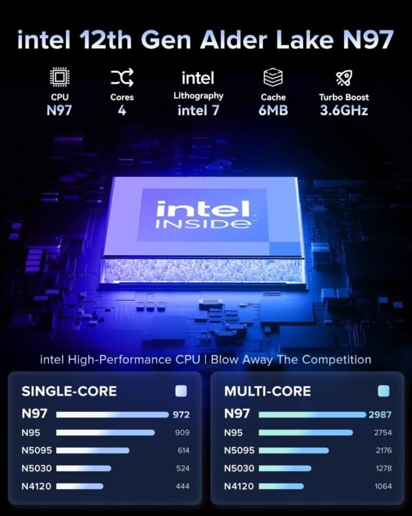 AOC Laptop Computer 16GB RAM 512GB SSD Gaming Laptops 15.6 Inch FHD Screen Premium Laptop (Up to 3.6GHz) Windows 11 Laptop Computer, Light&Thin, Metal Shell, Webcam, Type-C, USB3.2 - Image 2