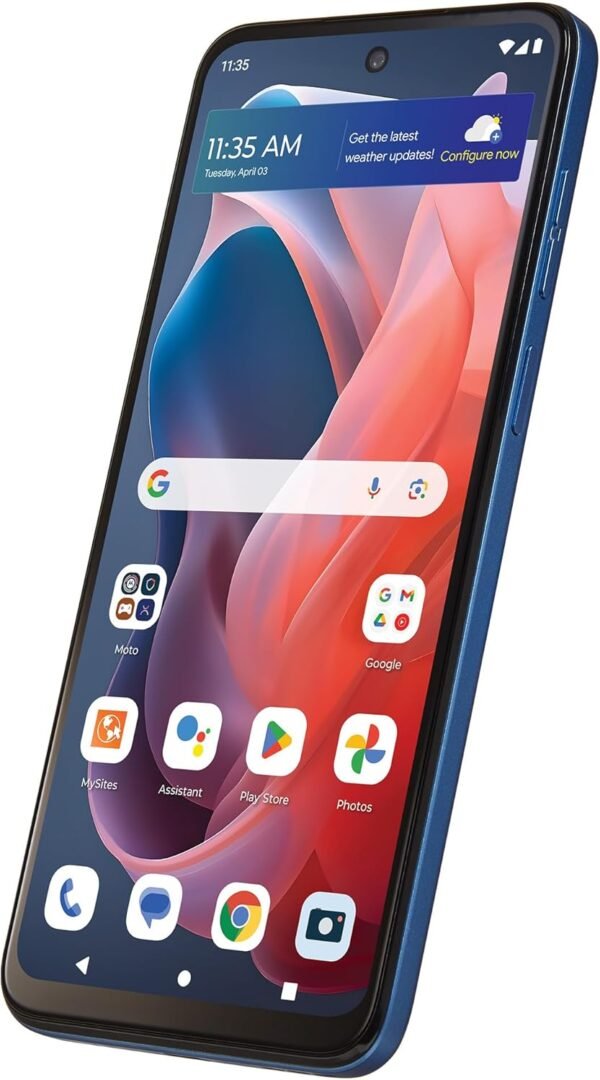 Tracfone | Motorola Moto g Play 2024 | Locked | 64GB | 5000mAh Battery | 50MP Quad Pixel Camera | 6.5-in. HD+ 90Hz Display | Sapphire Blue - Image 16